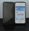 For iPhone 4 4S Case,S Line Hybrid Soft TPU Gel Cover Case for iPhone 4S 4