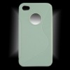 For iPhone 4 Transparent TPU case