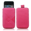 For iPhone 4G/ 3G/ 3GS Carry Bag Pouch Case With Pulling Strip