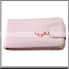 For iPhone 4G Cell Phone Holster Leather Litchi(pink and down to open)