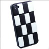 For iPhone 4G case chocolate silicone soft cover Black&White(BMM1344)