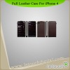 For iPhone 4S Leather Case