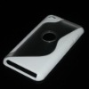 For iPod Touch 4 4G S Shape TPU+PC case 2012 Hot Sale