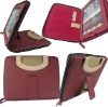 For ipad 2 zipper case, Stand and slim leather case for Ipad 2