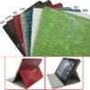 For ipad2 leather case with stand