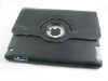 For ipad2 rotatable flip leather skin cover case