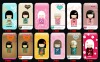 For iphone 4 Fashion designing Japanese Doll cover case