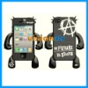 For iphone 4 Robotic Character Silicone Skin Cover