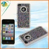 For iphone 4G 4S leather hard protector covers