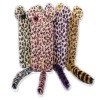 For iphone4/4s plush leopard mobile phone case with cute tail