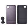 For iphone4 Aluminum case with stand,detachable