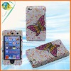 For ipod touch4 butterfly diamond hard cover