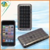 For ipod touch4 diamond checker transparent smoke cell phone gel cover