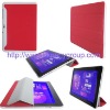 For new design Samsung Galaxy Tab 10.1 P7510 P7500 leather case red