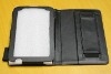 For western restaurant 7 inch tablet pc leather case with hand holders and kickstand