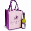 Four bottles non-woven wine bags