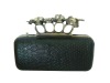 Four ring Skull evening clutch bag