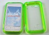 Frame Case with TPU side and Crystal (PC) backFor HTC Rhyme/S510b