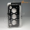 Free Shipping Cross Line 3D Machine Gear Metal Aluminum Case Cover For iPhone 4 4S LF-0551 Wholesale/Retail