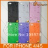 Free Shipping New Arrival Six Colors Carving Of Gear Case For iPhone 4 4S LF-0563