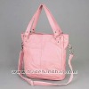 Fresh geniune leather dual delicate ladies handbag