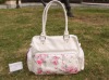 Fresh white floral handbag fashion