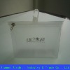 Frosty PVC Cosmetic Bags with handle and your print