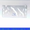 Frosty PVC nail bag with white zipper and pvc rope