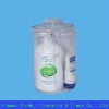 Frosty pvc cylinder bag with color zipper and you logo