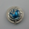 Fshion metal bag hanger with flower