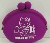 Funny imprint logo pochi silicone purse