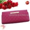 Fuschia New Quality Women Long Clutch Wallet/Purse With Button