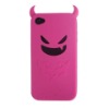 Fushia Devil Style iphone4g silicone case