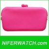 Fushia Silicone women large wallet