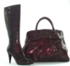 GAEA 911 DR.RED lady bag WITH SAME COLOUR HIGH BOOT