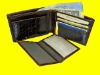 GENUINE COWHIDE LEATHER MENS CHECK WALLET
