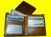GENUINE COWHIDE LEATHER MENS MIDDLE LONG WALLET
