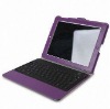 GGMM Newest Purple Leather Case with Keyboard for iPad 2