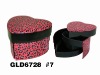 GLD 6728#7 leather heart-shaped cosmetic box