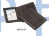 GM 0016A Cloth Pocket, Genuine Leather ID Wallet