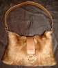 GOAT SKIN COWHIDE COW HAIRON COW LEATHER LADIES WOMEN FASHION  SHOULDER DESIGNER HANDBAGS