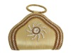 GOLD DESIGNER WOMEN HANDBAG CLUTCH PURSE EVENING BAG