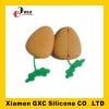 GXC radish shape silicone key bag