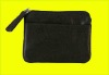 Genuine Cowhide Leather Accessories Zip Top Change Pouch