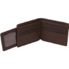 Genuine Cowhide Leather bifold mens wallet