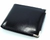 Genuine Just Leather Mens Wallet Card Holder 11 Card Slots & Diary Black