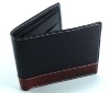 Genuine Just Leather Mens Wallet Card Holder 8 Card Slots Black