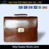 Genuine Leather Briefcase with Fingerprint Sensor HF-FC01