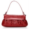 Genuine Leather Crocodile Prints Shoulder Bag