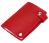 Genuine Leather ID Credit Name Card Holder Case Wallet Rotary Style